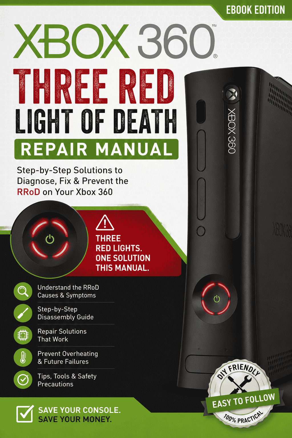 Xbox 360 Three Red Light of Death Repair Manual