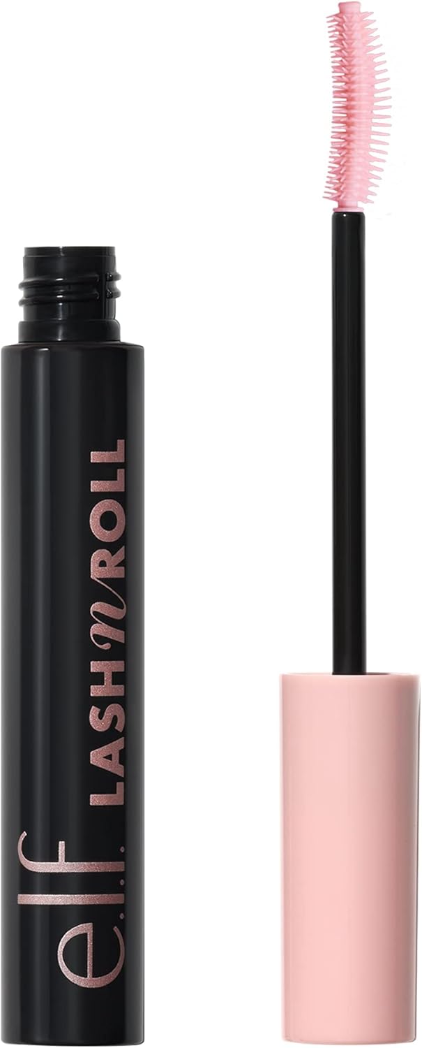 e.l.f. Lash 'N Roll Mascara, Curling Mascara For Visibly Lifted Lashes, Lifts & Separates Lashes. Long-Lasting Formula, Vegan & Cruelty-Free, Black