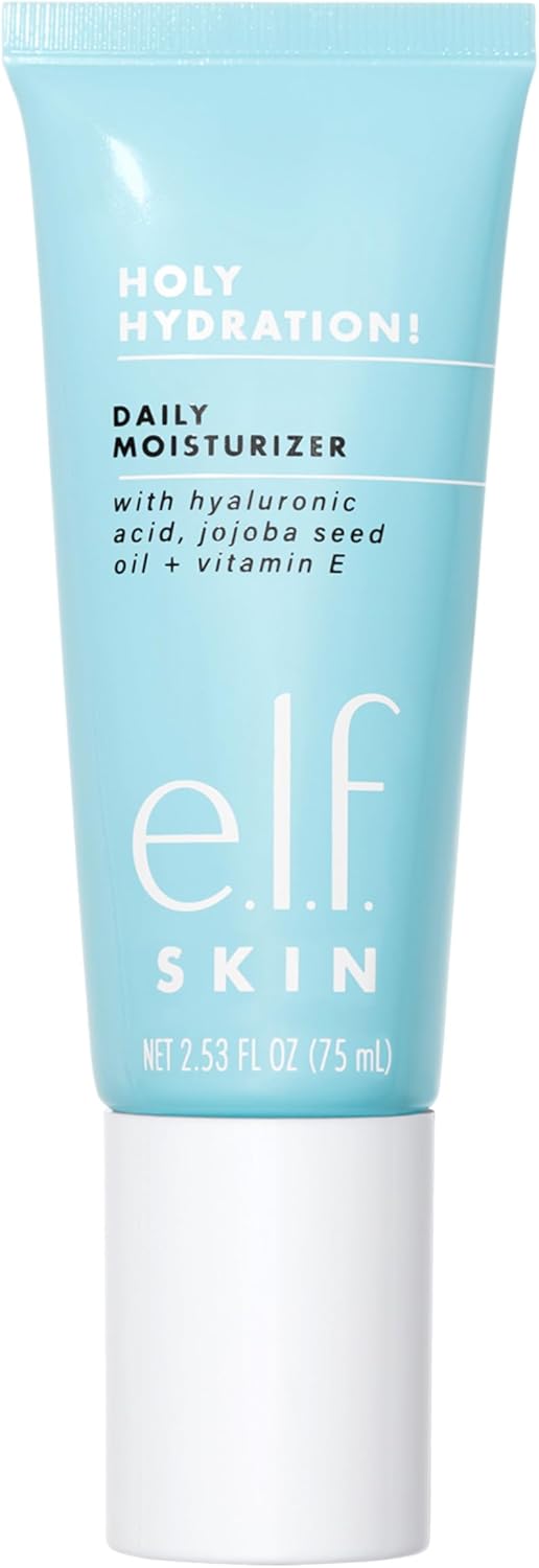 e.l.f. SKIN Daily Hydration Moisturiser, Ultra Hydrating Formula, Infused With Aloe, Jojoba Oil & Shea Butter